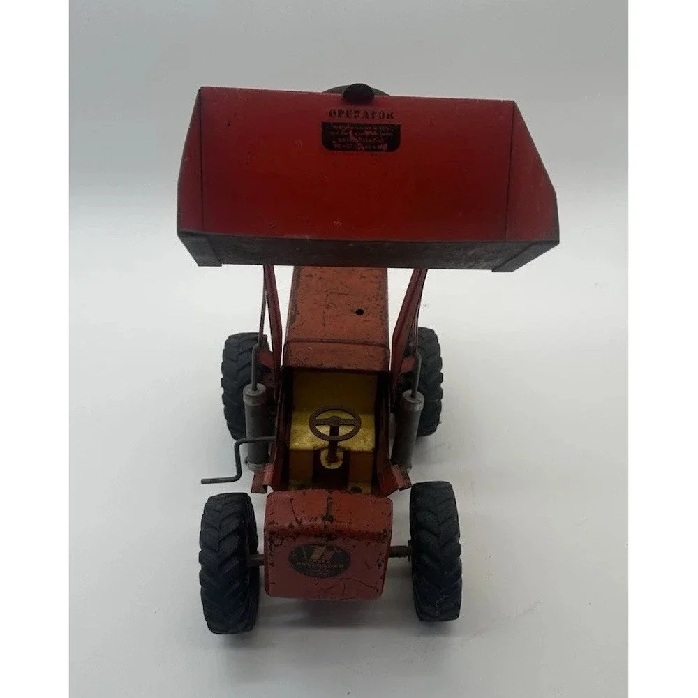 VINTAGE 1950'S NYLINT HOUGH PAYLOADER PRESSED STEEL FRONT END LOADER TRACTOR TOY